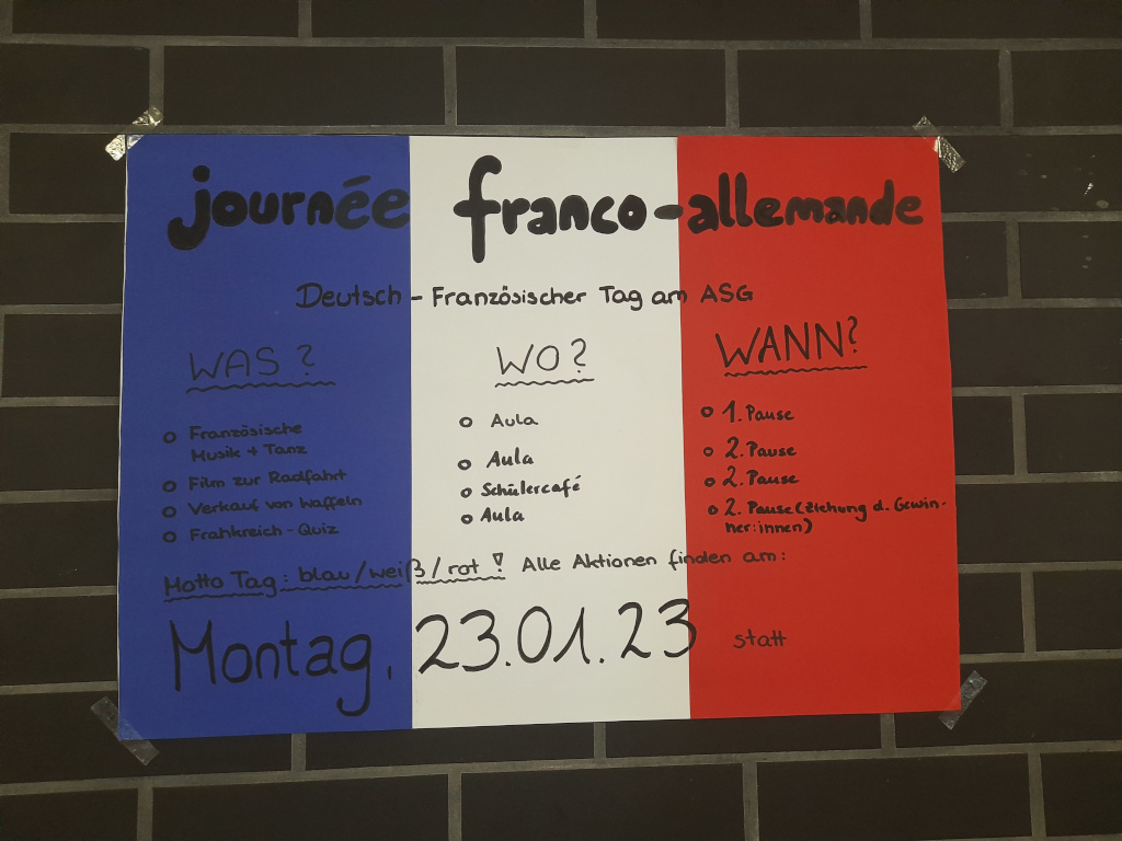 Deutsch-französischer Tag am ASG