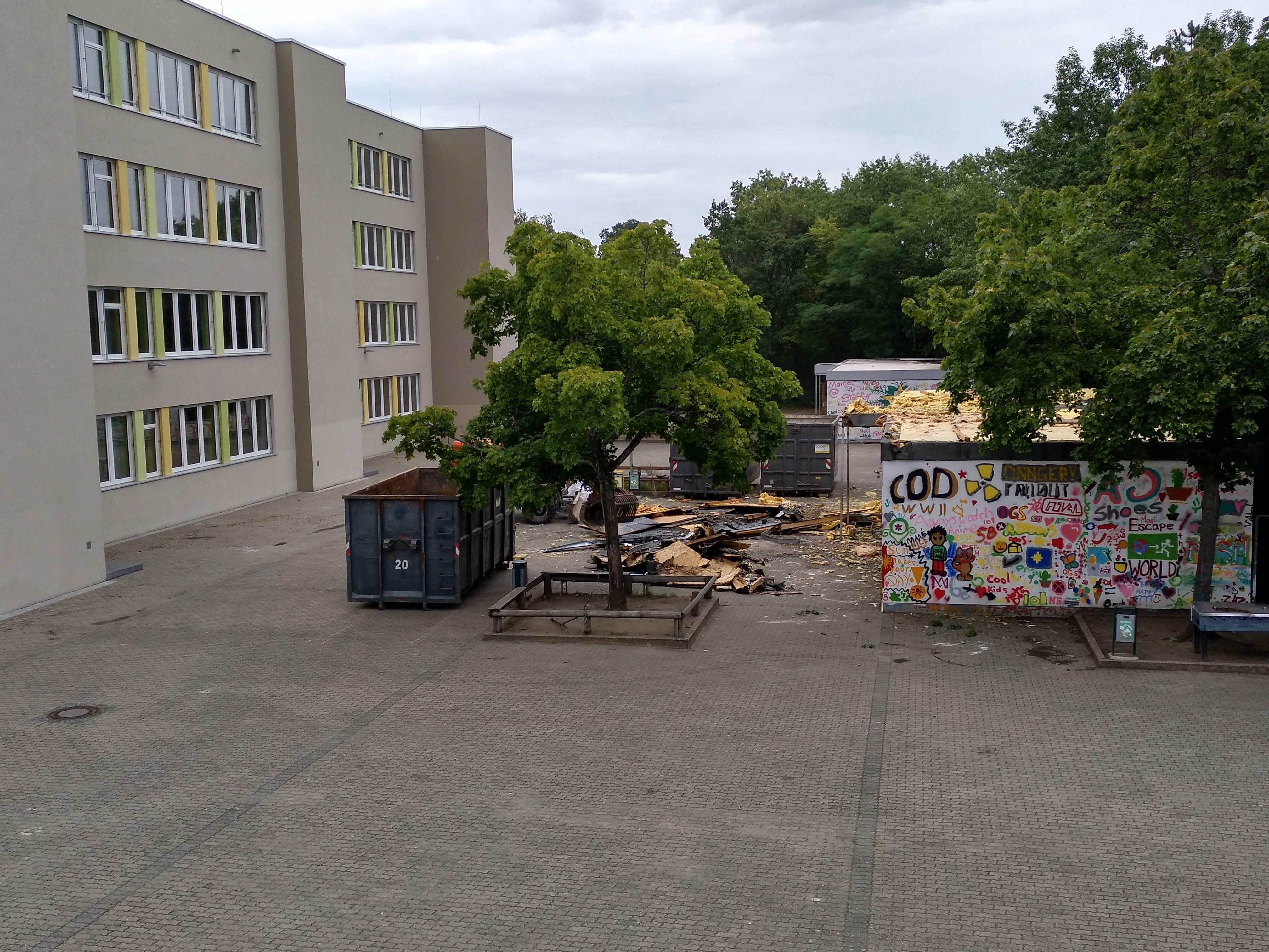 Platz für den neuen Pausenhof!