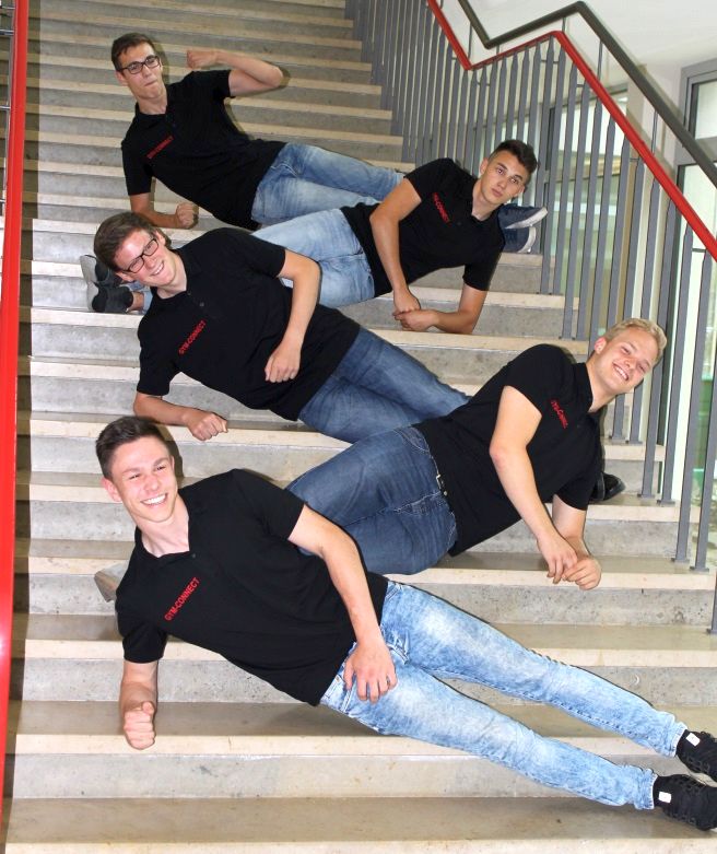 Auf dem Treppchen