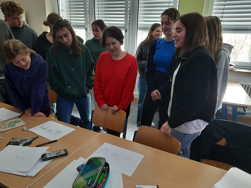 C'est tr&egrave;s dr&ocirc;le! Comic-Workshop im Franz&ouml;sisch-Unterricht