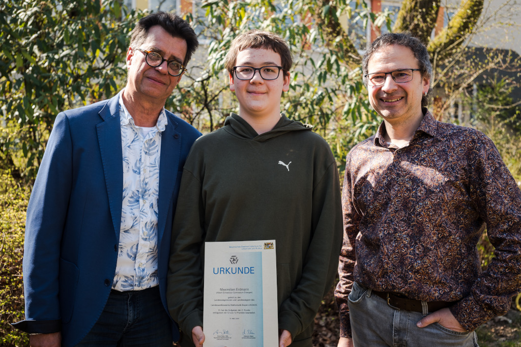 Ein Landessieger Mathematik kommt vom ASG